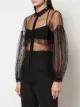 Giambattista Valli sheer lace shirt