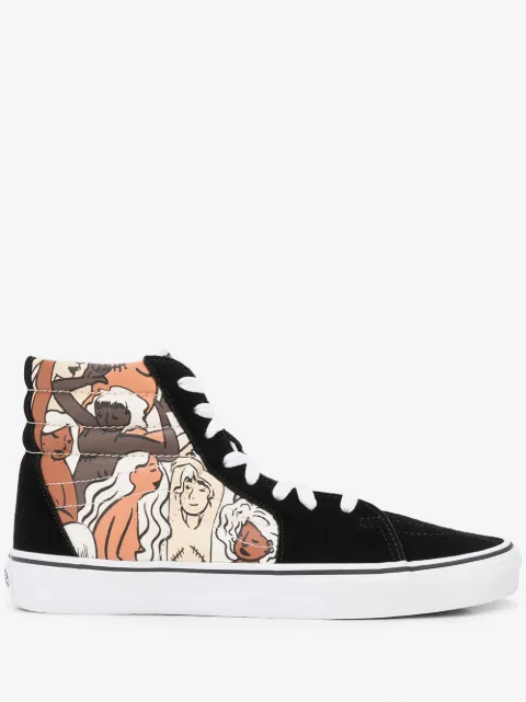 Vans tenis con panel estampado