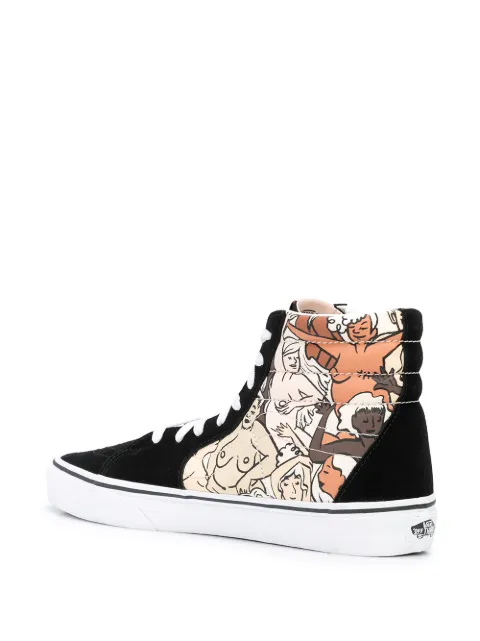 VANS PRINTED PANEL SNEAKERS
