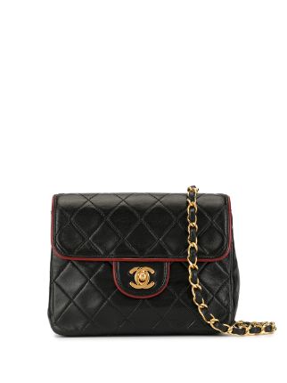 CHANEL Pre-Owned 1990s Quilted CC Shoulder Bag - Farfetch