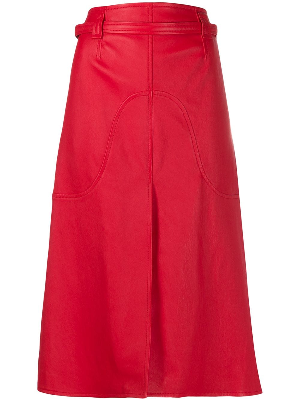Courrèges High-waisted Skirt In Red