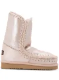 Mou lined metallic boots - Pink