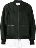 3.1 Phillip Lim layered bomber jacket - Black