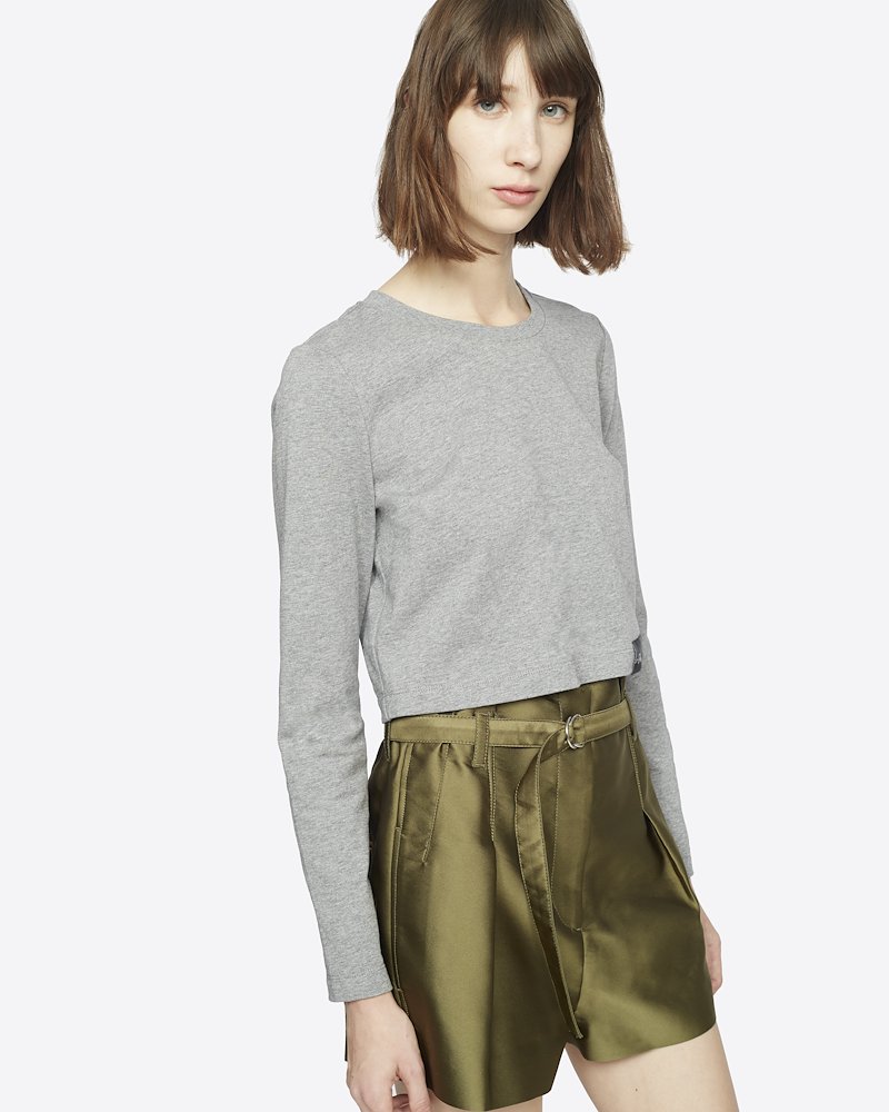 Satin Origami Short-green #1 Satin Origami Short, EVERGLADE Synthetic->Polyester Satin Origami Short from 3.1 Phillip Lim.- 5