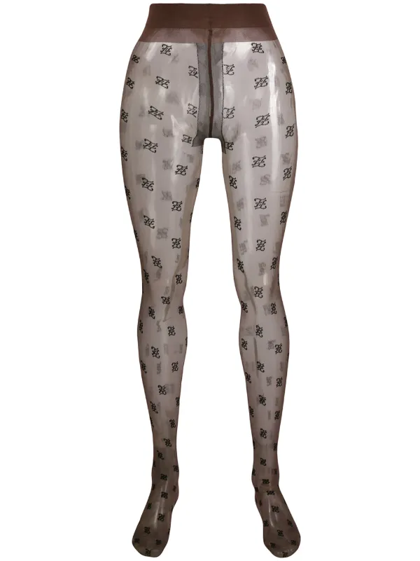 fendi logo pantyhose