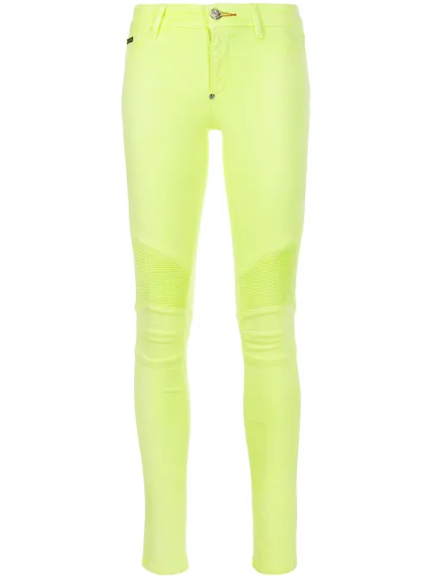 Philipp Plein acid-wash skinny jeggings