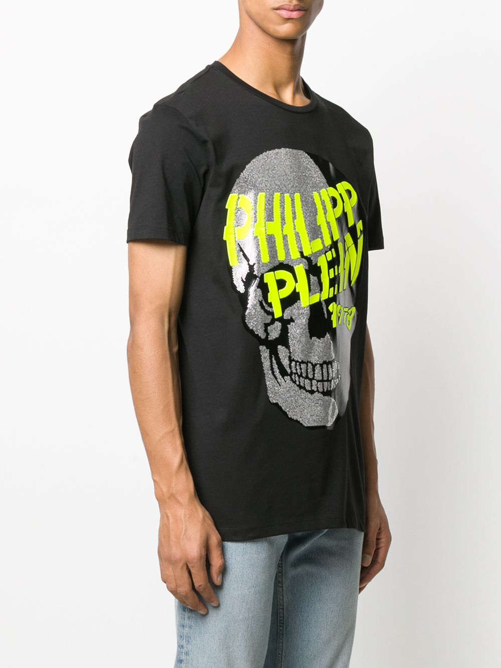 фото Philipp plein футболка с декором skull