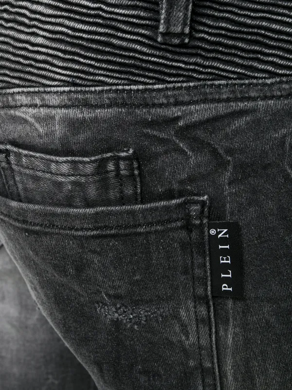 philipp plein biker jeans