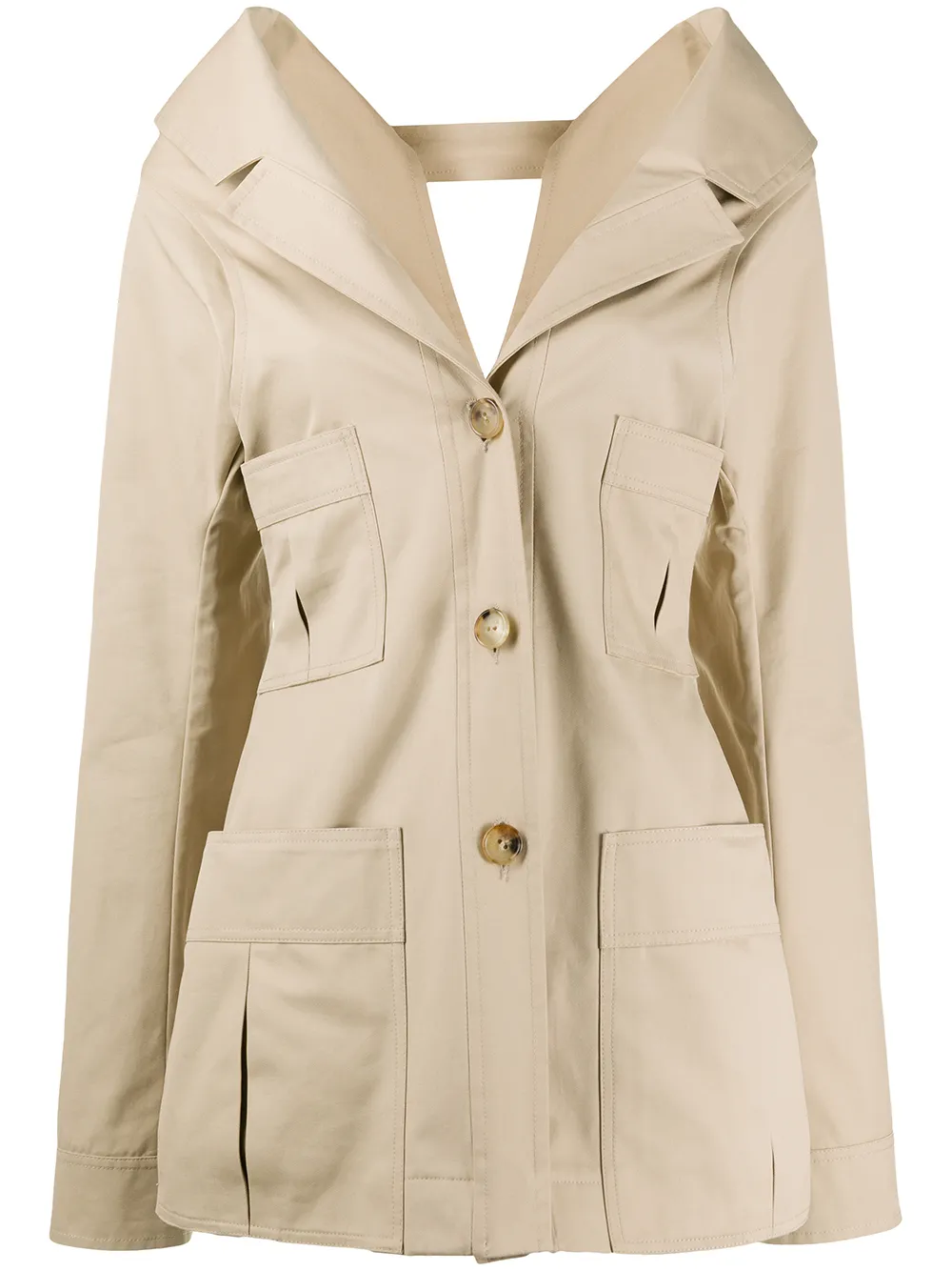 Nina Ricci Oversized Blazer In Neutrals