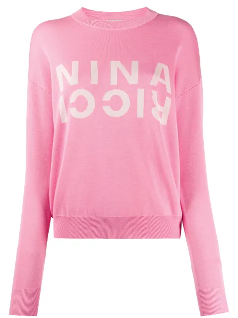 Nina Ricci knitted logo jumper