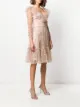 Temperley London vestido de tul con motivo de lentejuelas