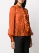 Temperley London بلوزة ساتان بكسرات
