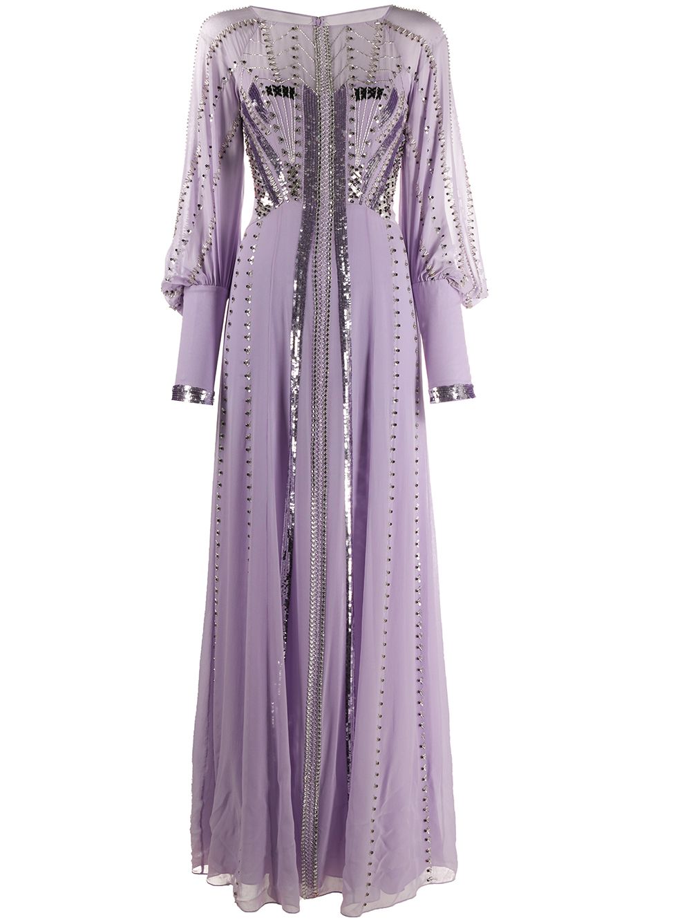 фото Temperley london embroidered long dress