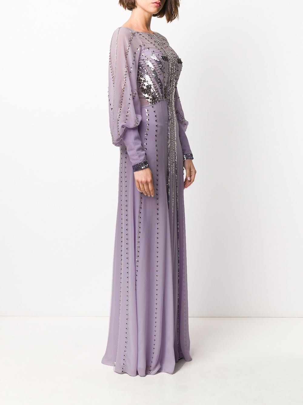 фото Temperley london embroidered long dress