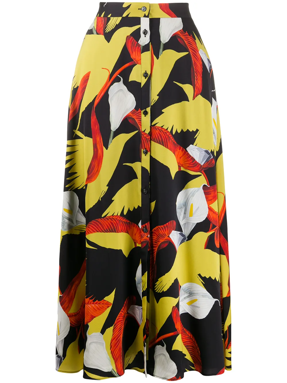 Temperley London юбка с завышенной талией и цветочным принтом Temperley London юбка с завышенной талией и цветочным принтом