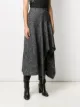 Oscar de la Renta herringbone pattern midi skirt
