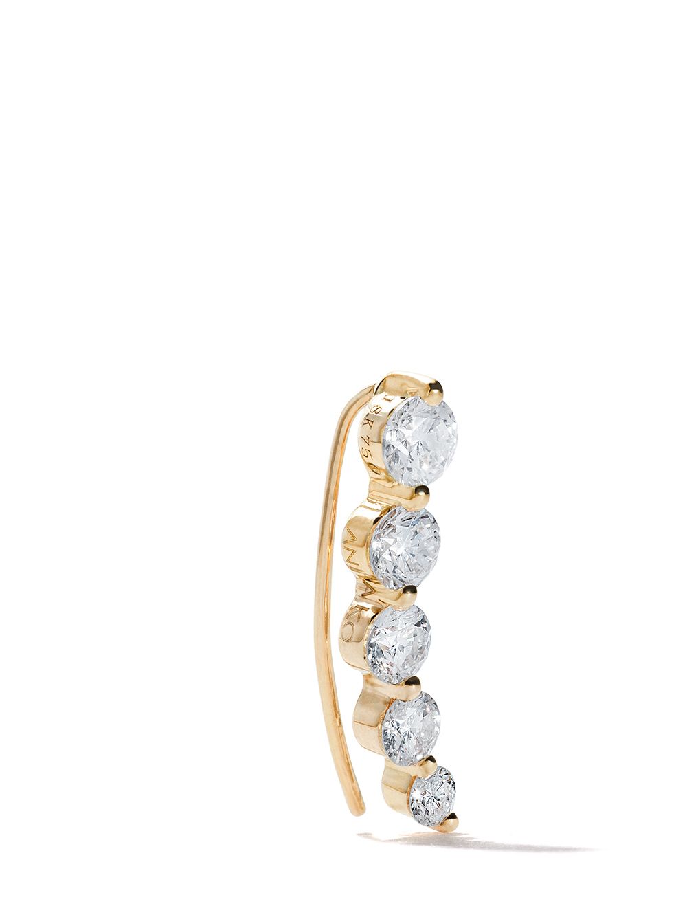 фото Anita ko large floating diamond earring single left