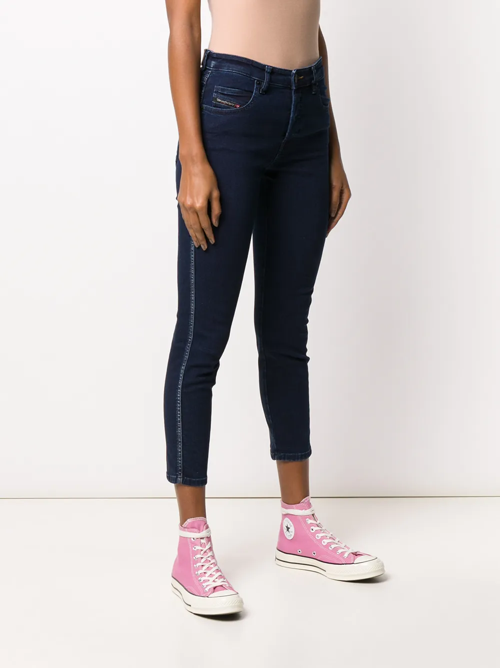  Diesel Schmale 'babhila' Jeans   Blau 