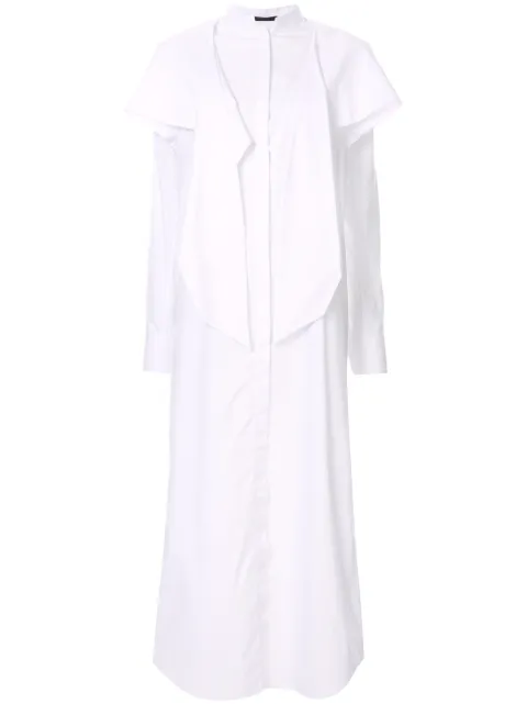 Haider Ackermann vestido recto drapeado