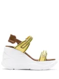 Sarah Chofakian Comfort flatform sandals - Yellow