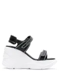 Sarah Chofakian Comfort flatform sandals - Black