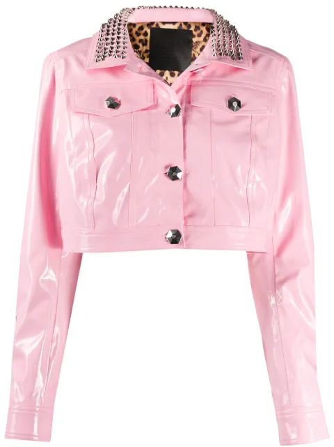 Philipp Plein スタッズディテール クロップドジャケット
