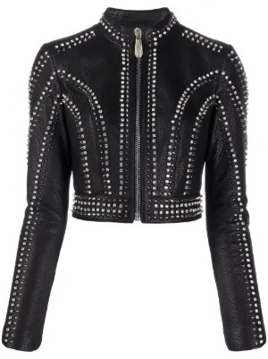 Skinnjackor från Philipp Plein Dam Farfetch Köp Skinnjackor från Philipp Plein för Kvinna Online