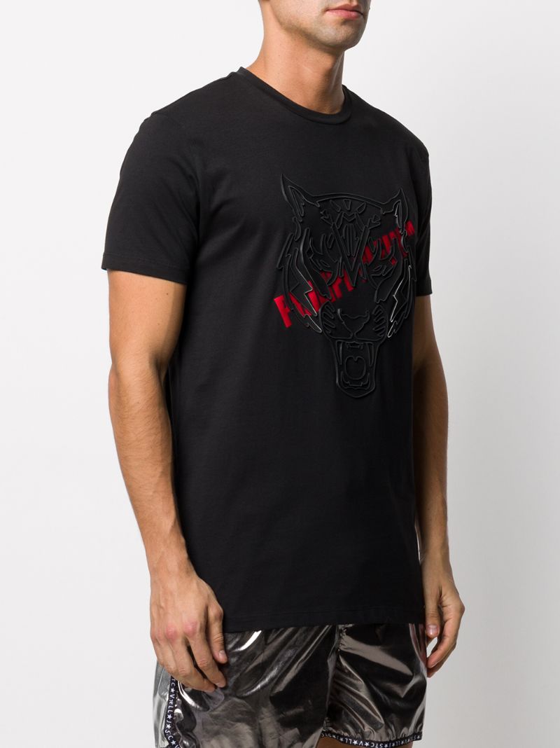 Shop Philipp Plein Ss Tiger Graphic-print T-shirt In Black