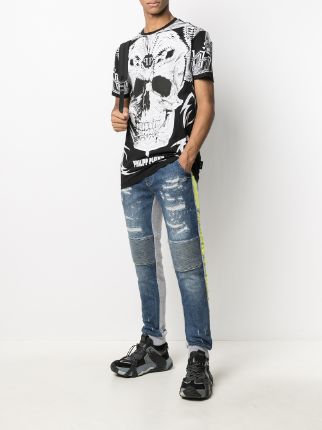 skull print T-shirt展示图