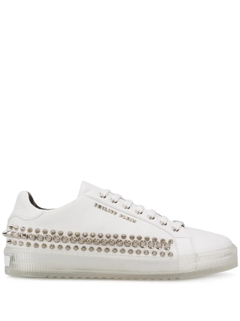 PHILIPP PLEIN LOW-TOP STUDDED SNEAKERS