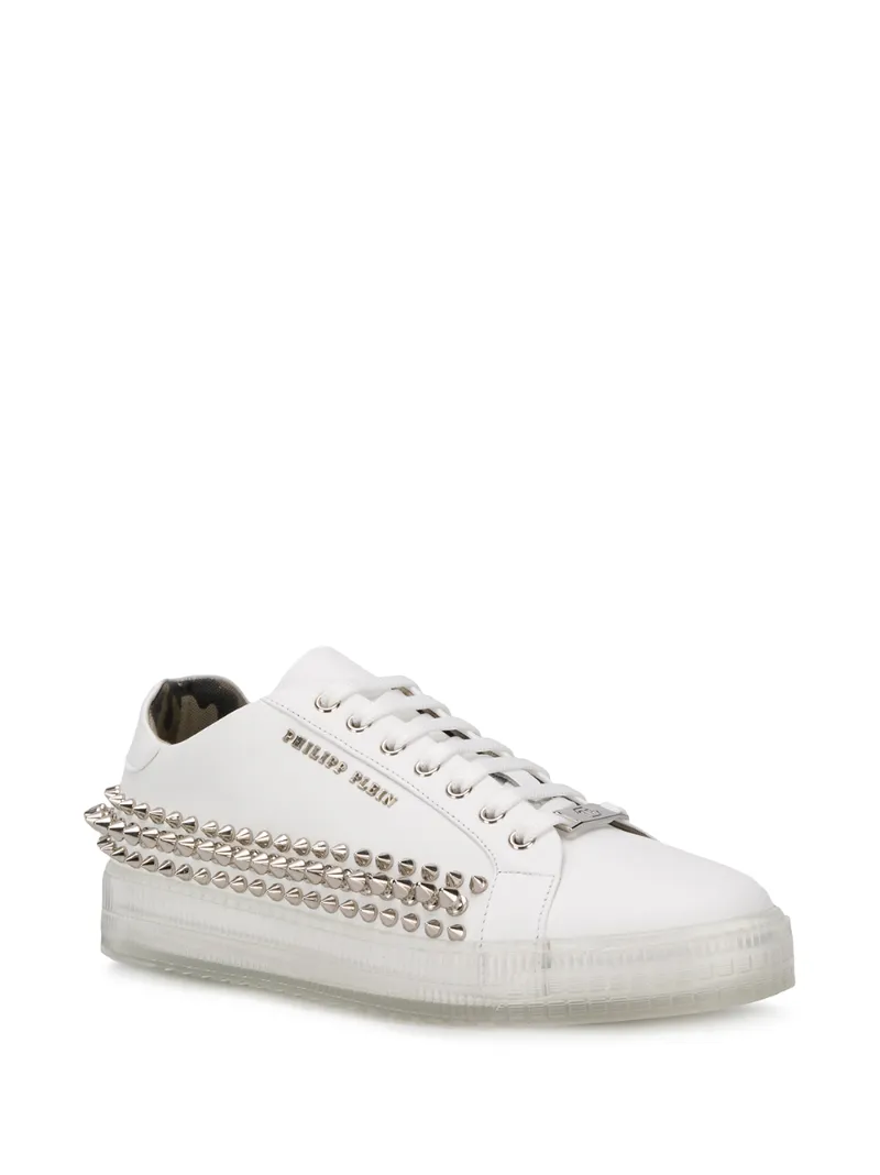 PHILIPP PLEIN LOW-TOP STUDDED SNEAKERS