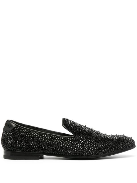 Philipp Plein studded leather loafers Men