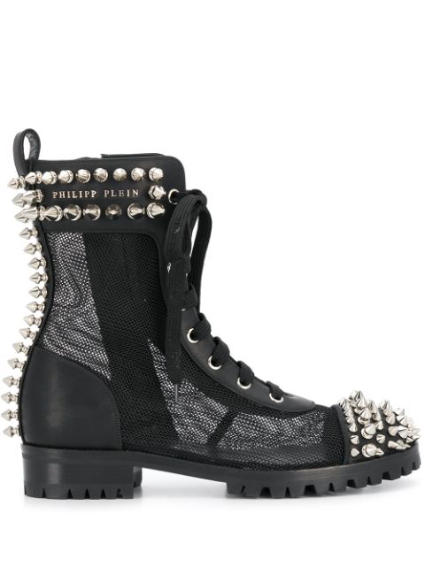 Philipp Plein studded 35mm lace-up boots Women