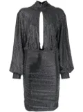 Philipp Plein encrusted rhinestone jersey dress - Silver