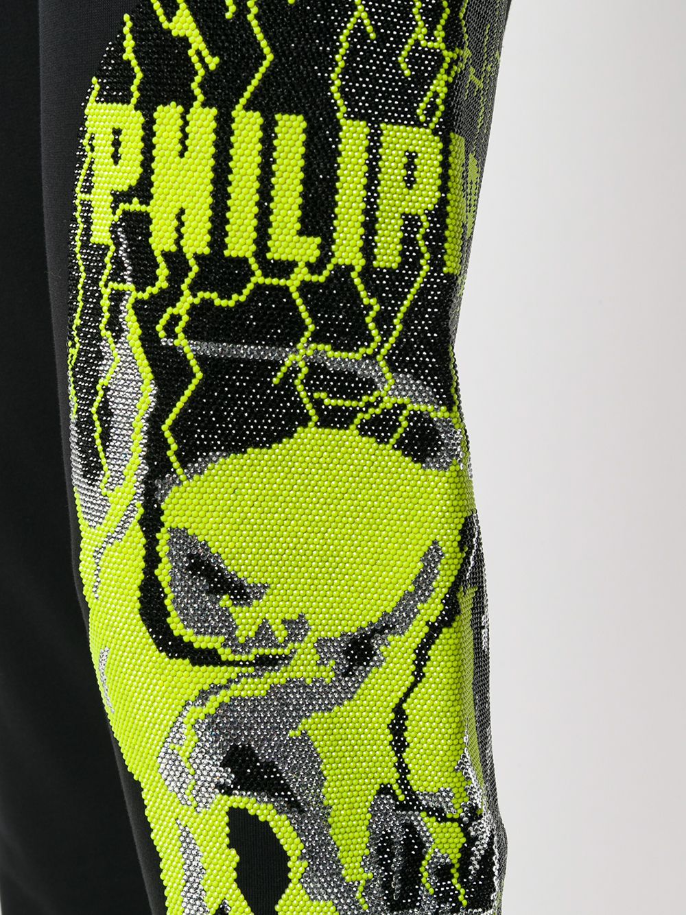 фото Philipp plein спортивные брюки с декором skull