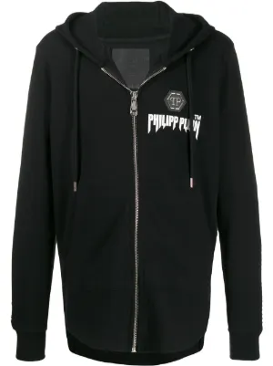 Philipp Plein ジップアップ パーカー | ブラック | FARFETCH JP
