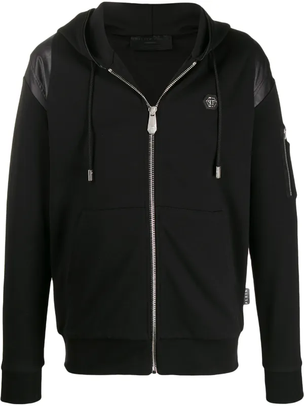 quilted zip up hoodie