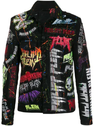 Chamarra de mezclilla con apliques Rock Philipp Plein - Compra online -  Envío express, devolución gratuita y pago seguro