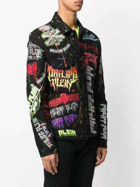 Chamarra de mezclilla con apliques Rock Philipp Plein - Compra online -  Envío express, devolución gratuita y pago seguro