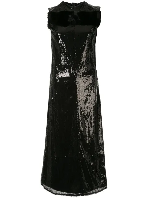 Yang Li sequinned midi dress