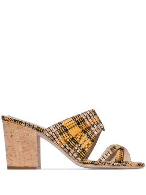 Rosie Assoulin Funky 70mm plaid mules