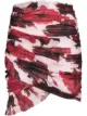 Image 1 of Alexandre Vauthier floral print ruched skirt
