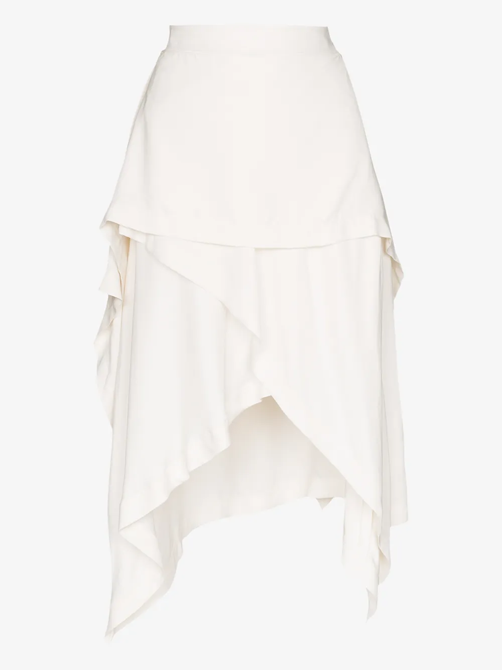 Jw Anderson Handkerchief Asymmetric Skirt In White