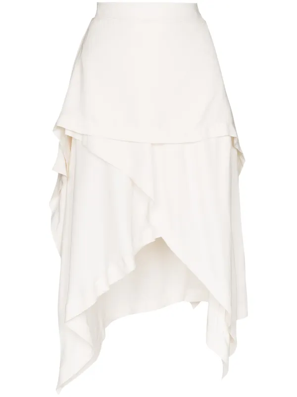 JW Anderson Layered Handkerchief Skirt in White