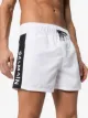 Balmain logo stripe swim shorts