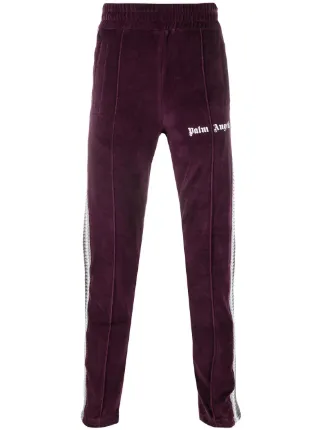 palm angels velour track pants
