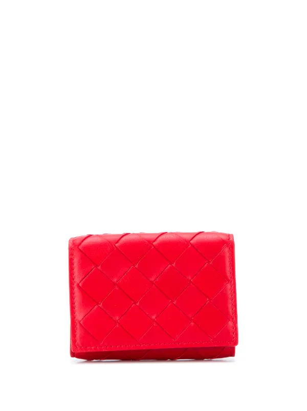 bottega veneta wallet red