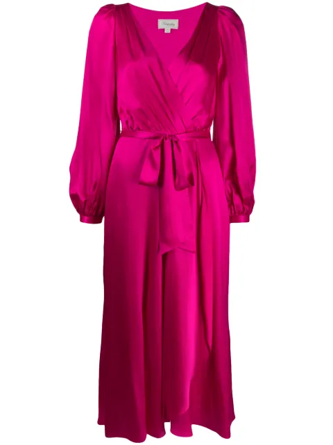 wrap effect dress