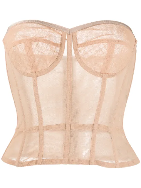 Dolce & Gabbana tulle bustier top