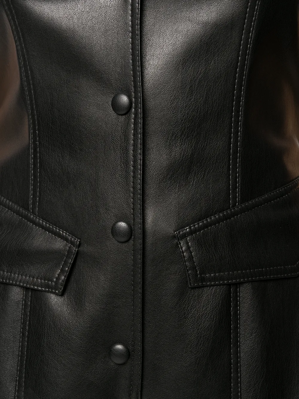 nanushka leather jumpsuit